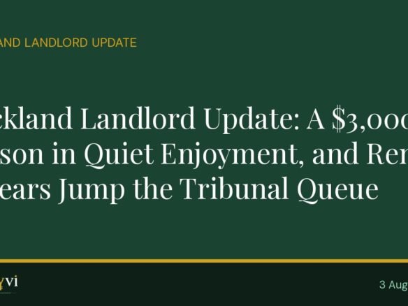 Auckland landlord tenancy tribunal August 2026