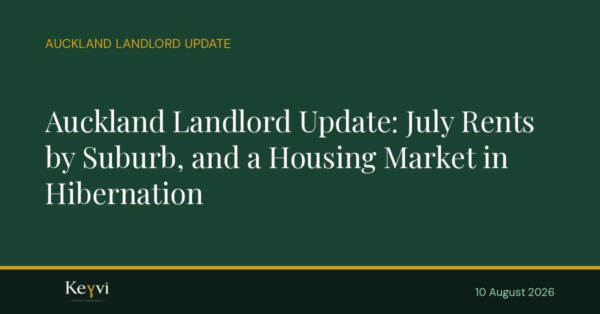 Auckland landlord rental market August 2026